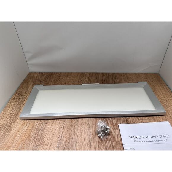 WAC LINE PRO 12" LED Edge Lit Task Lt 3000K Soft Wht, Aluminum - LN-LED12P-30-AL - Picture 1 of 4